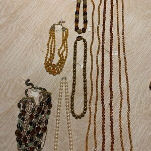 Vintage glass beads necklace bundle